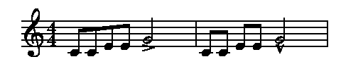 time signature 6 8.Then print the 6/8 print